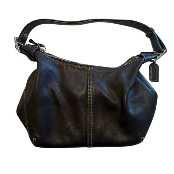 Vtg Y2K Coach Legacy Black Leather Hobo Bag Purse 11x5x7 Excelent Condition - Picture 1 of 6